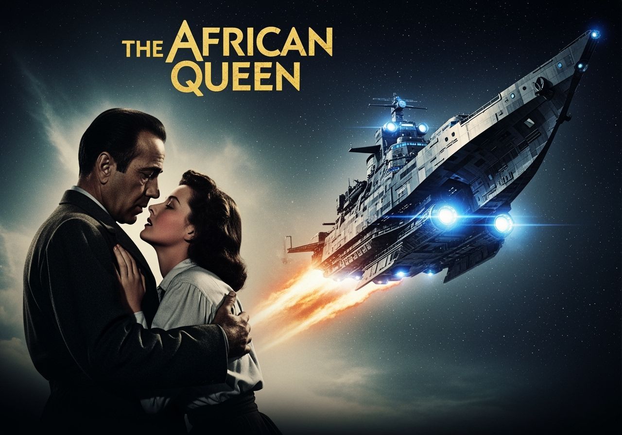 Sci-Fi Thriller "The African Queen" Movie Poster