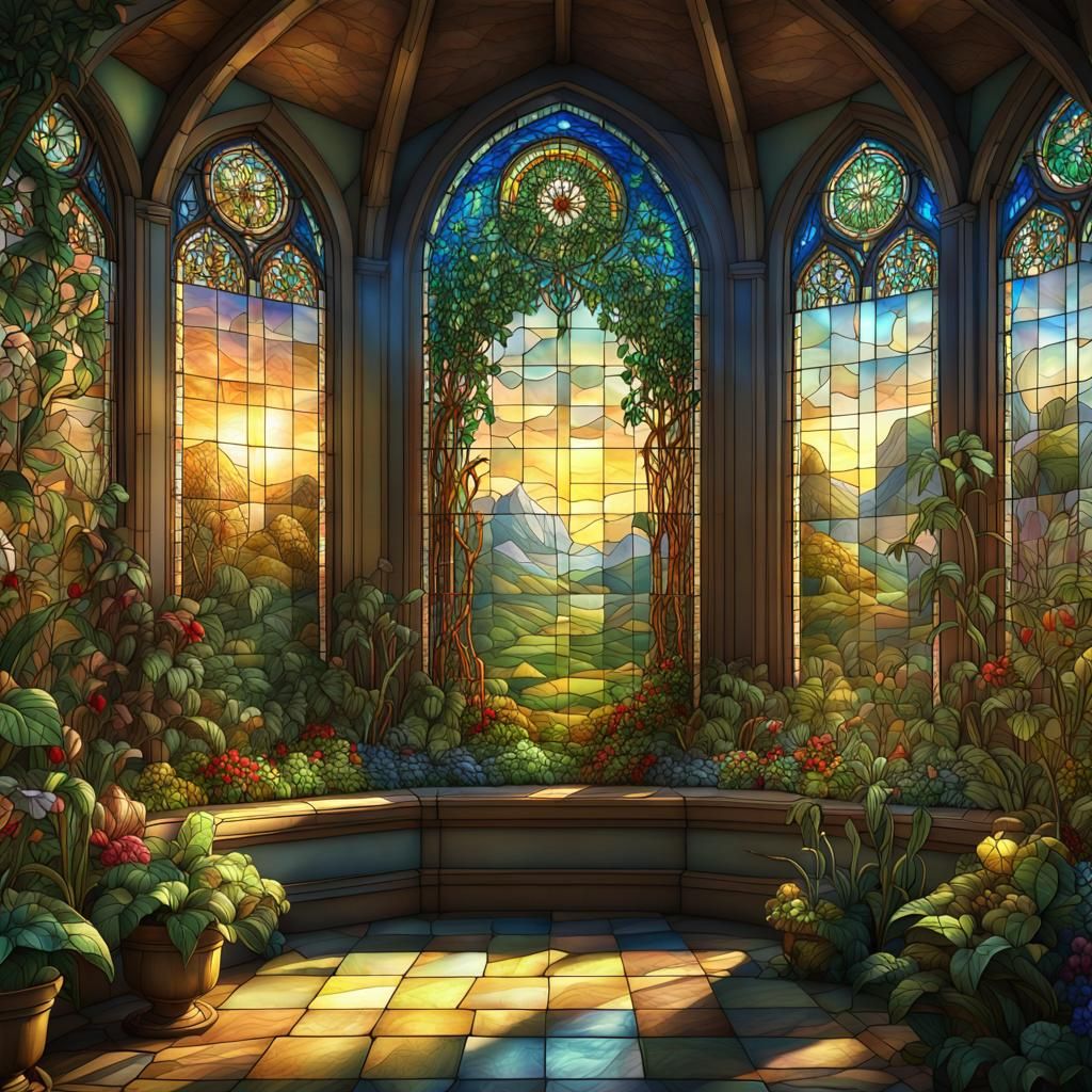 Stained Glass Sunroom