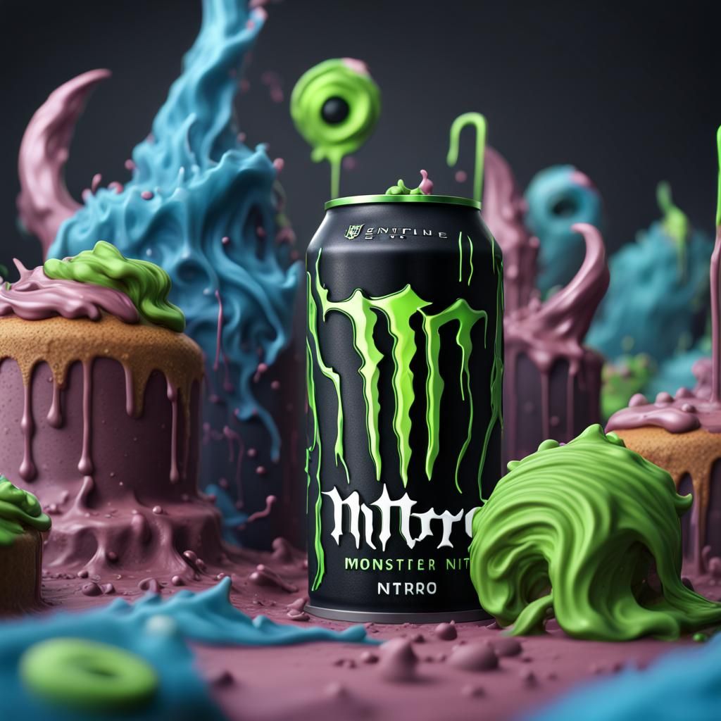 Monster Energy Nitro Can Cake Sculpture