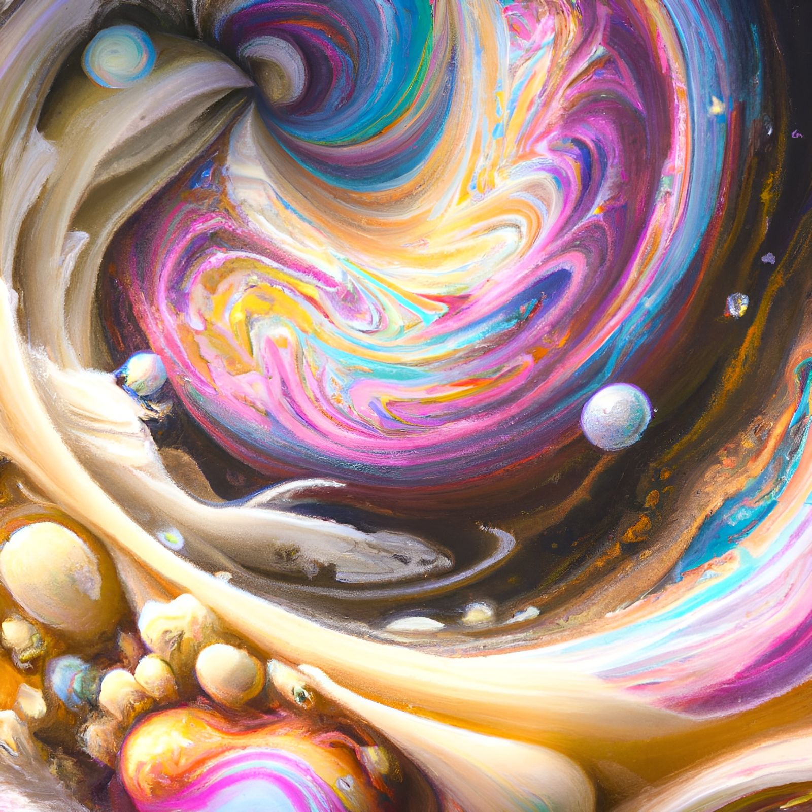 Surreal Candyland Beyond the Universe, Hyperrealistic Style