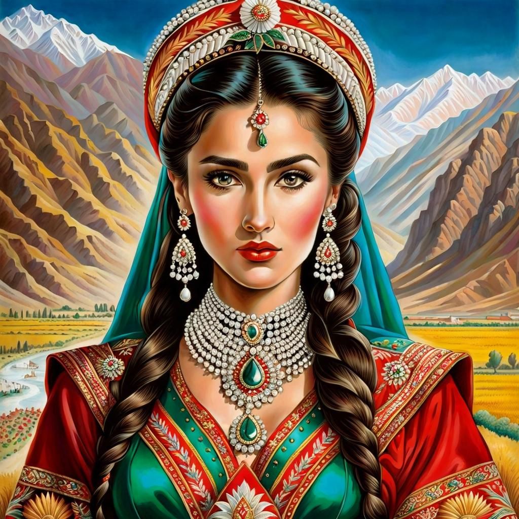 Tajikistan as a Woman