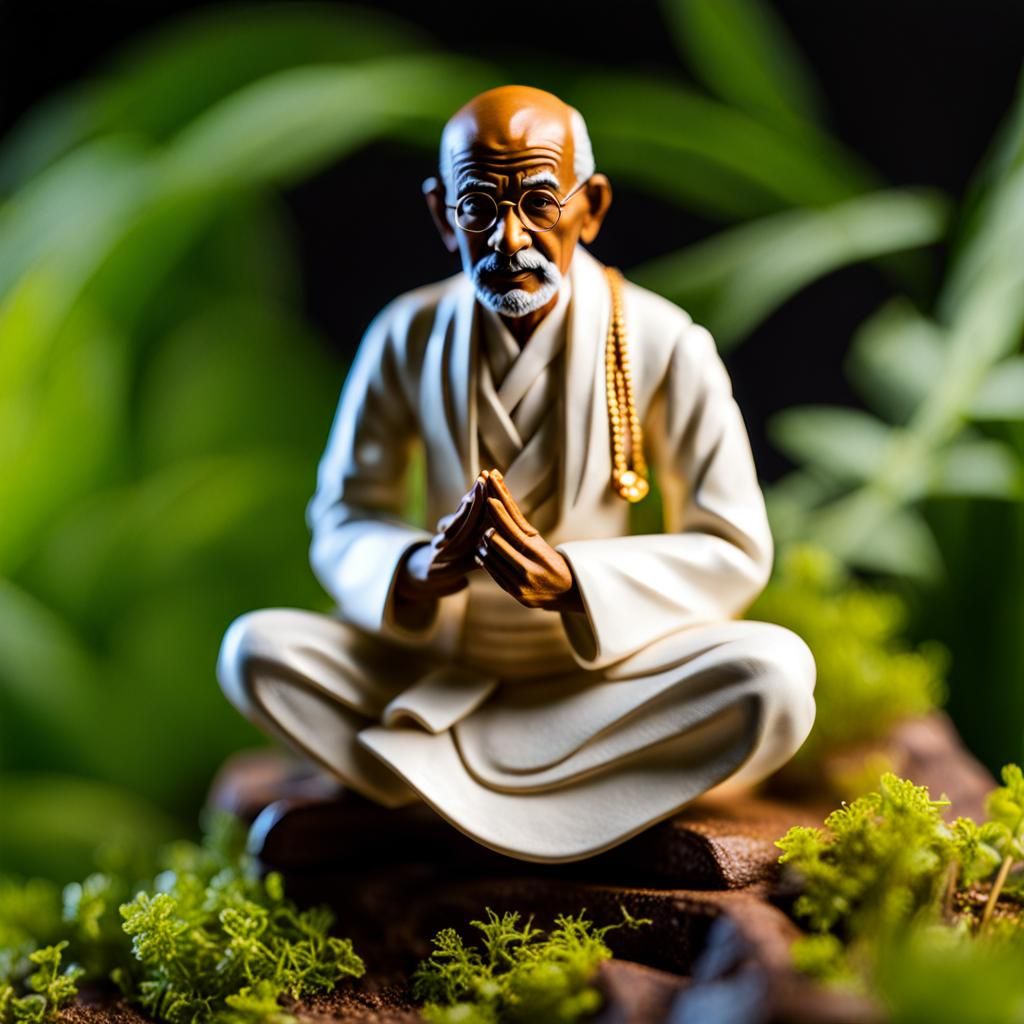 Gandhi Action Figure Miniature Diorama