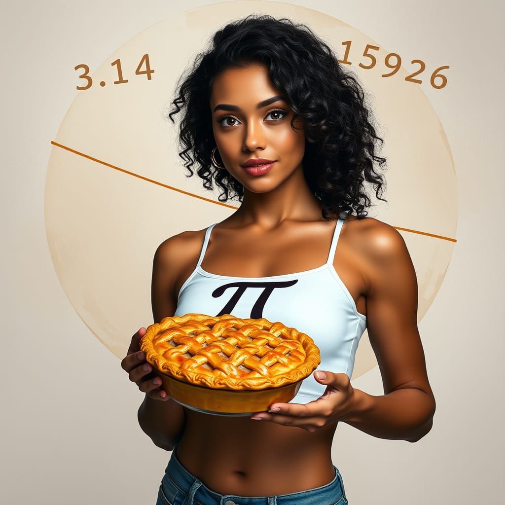 Pi Day Celebration in Whimsical Style