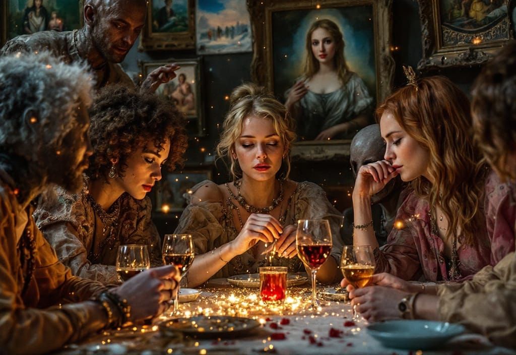 Museum Paintings Come Alive: A Hyperrealistic Party