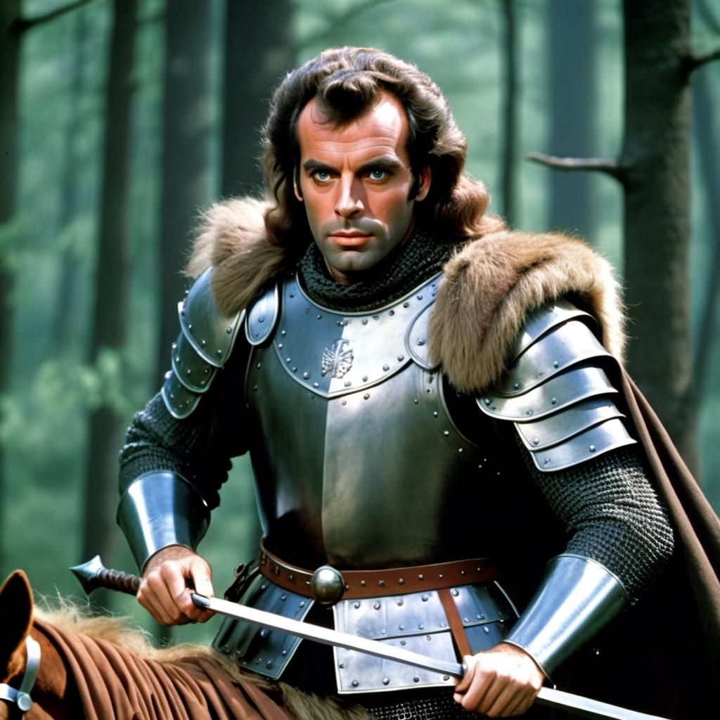 Siegfried in Hunting Garb: Digital Portrait in Woods