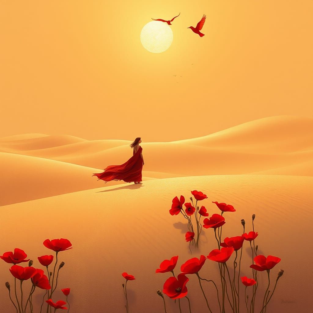 sun-bleached tan dunes