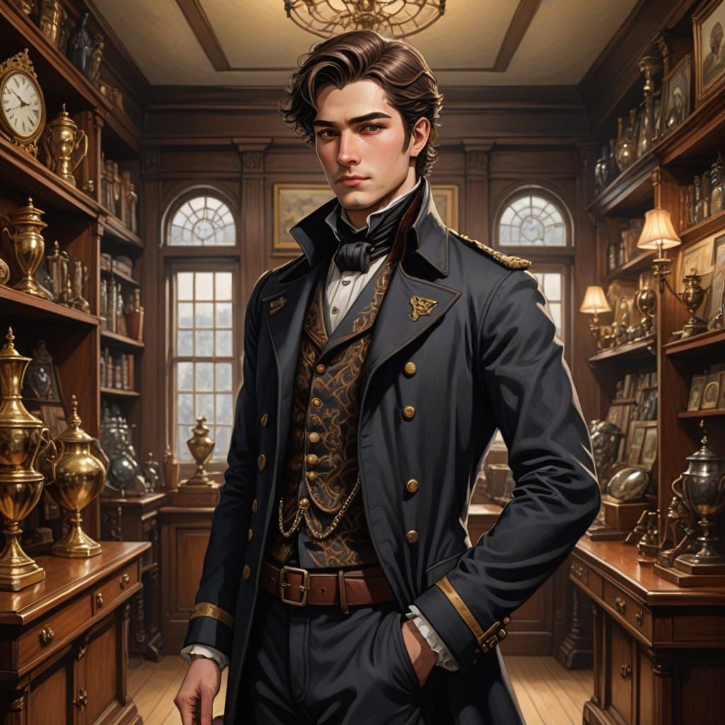 Victorian Explorer in Elegant Regalia