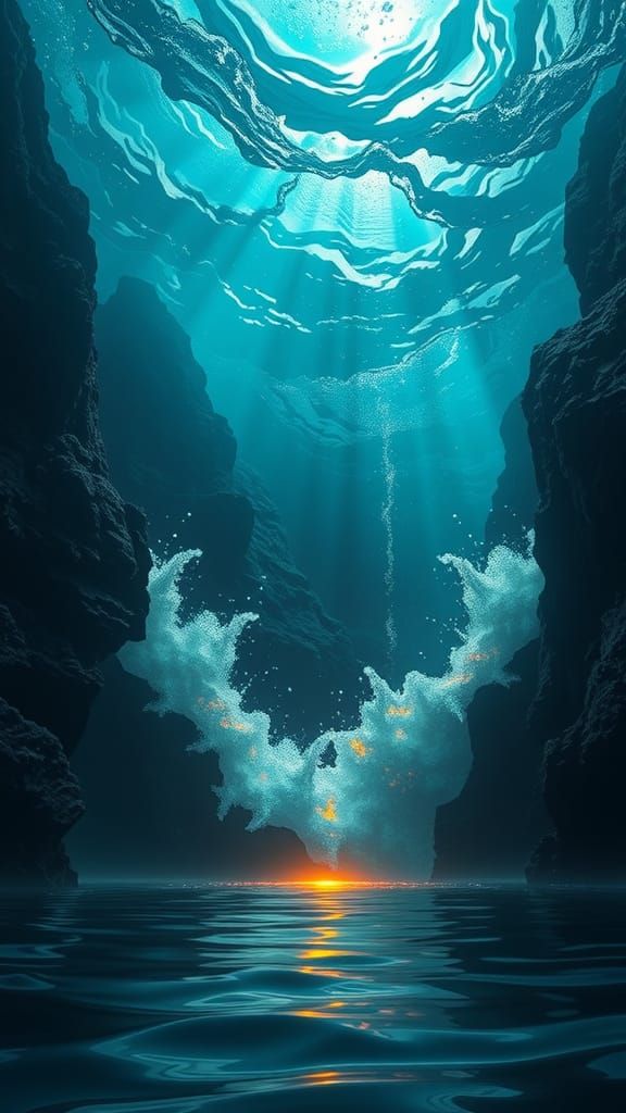 Futuristic Underwater City Rises from the Deep