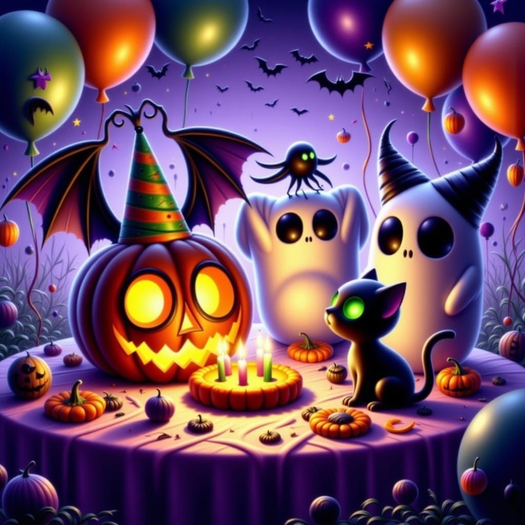 Whimsical Halloween Party With Hybrid Creatures