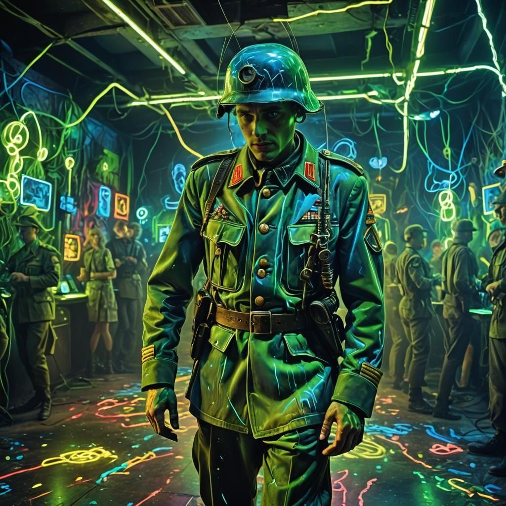 WWII Soldier Confused on Modern Dance Floor