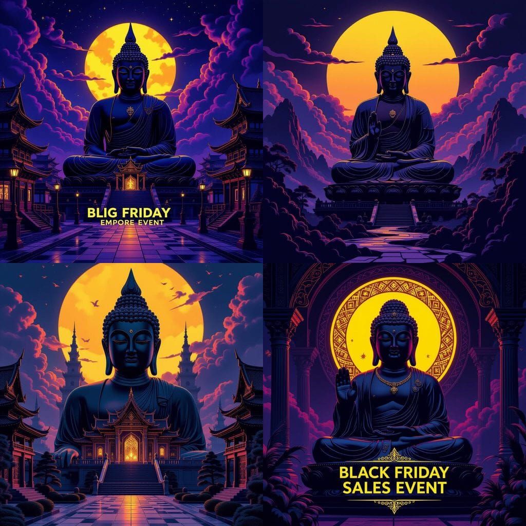 Dark Fantasy Black Friday Banner with Dynamic Lighting