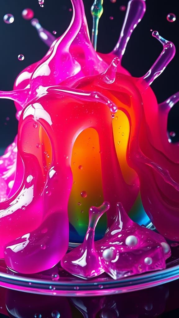 Hyperrealistic Jello Monster in a State of Fugly Delight