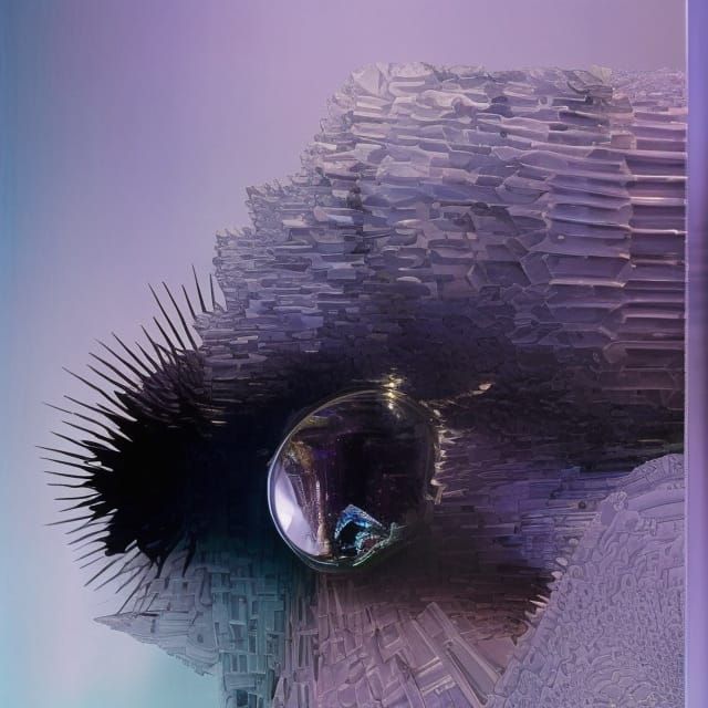 Fractal Mandelbulb Bismuth Crystal Art