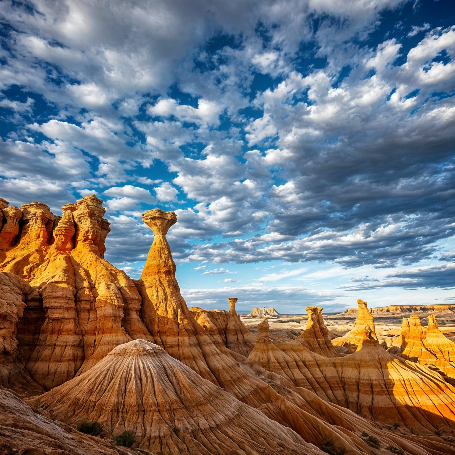 Bisti Badlands Rock Formations in Photorealistic Detail