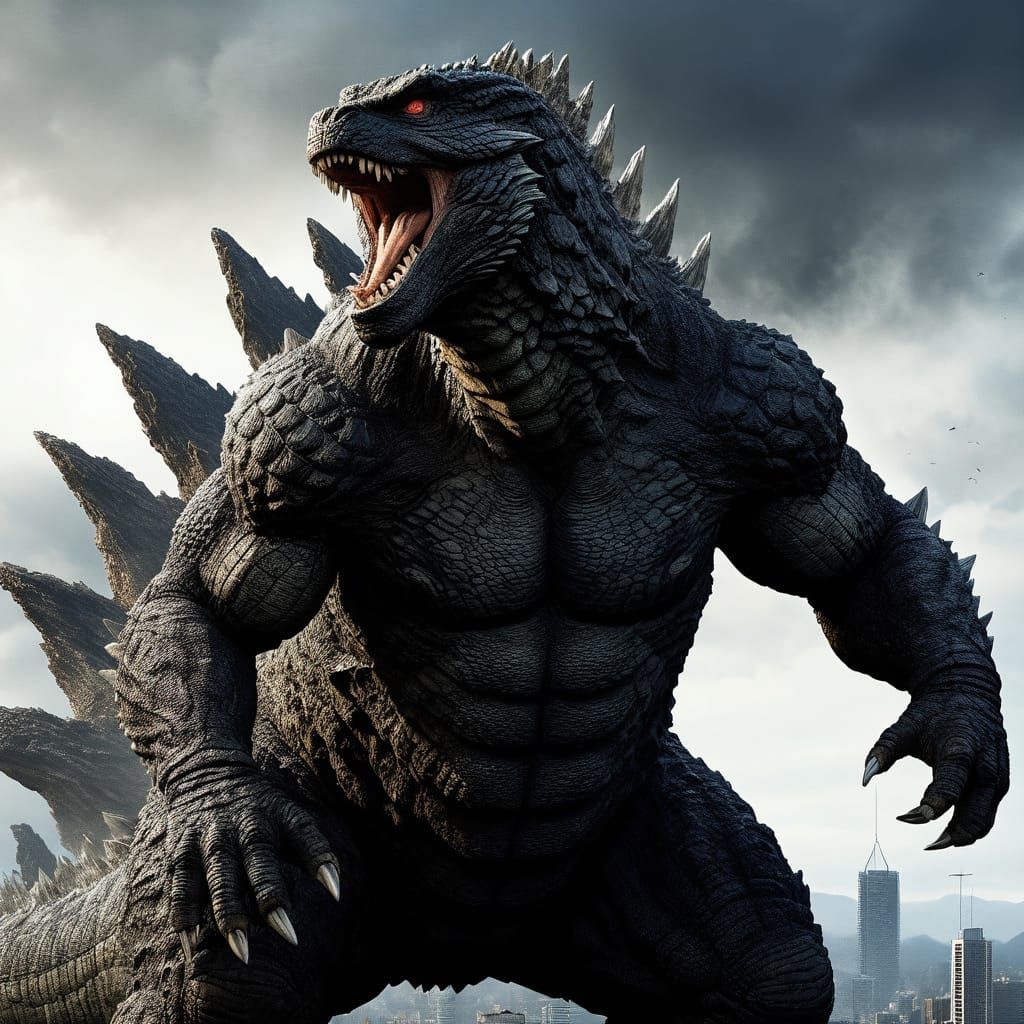Realistic Godzilla in 4K HD
