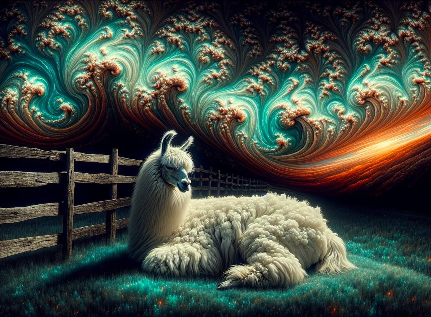 Sleeping Llama