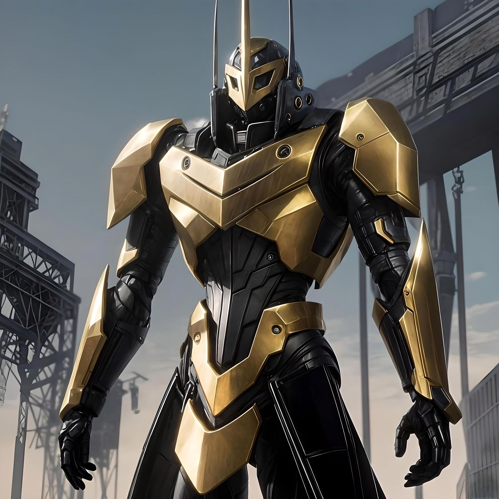 Abstract Urban Landscape Generated by AI