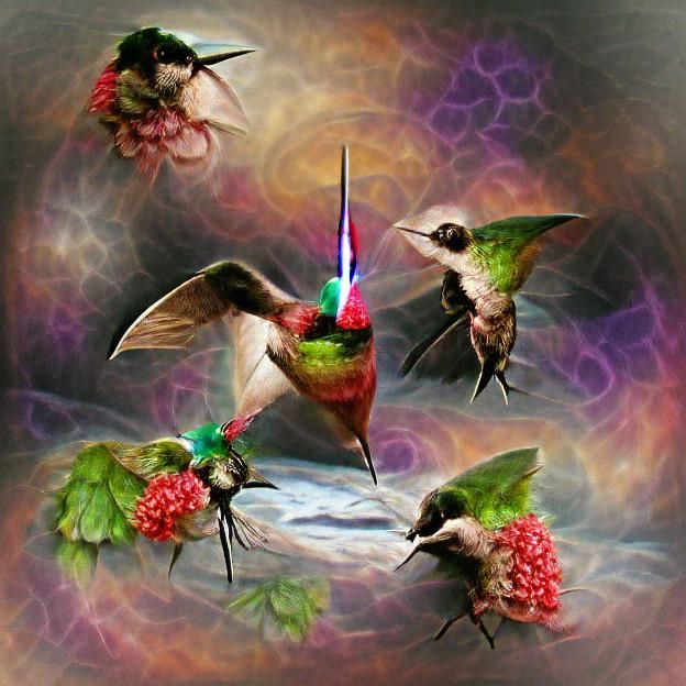 Hummingbird Fantasy Art