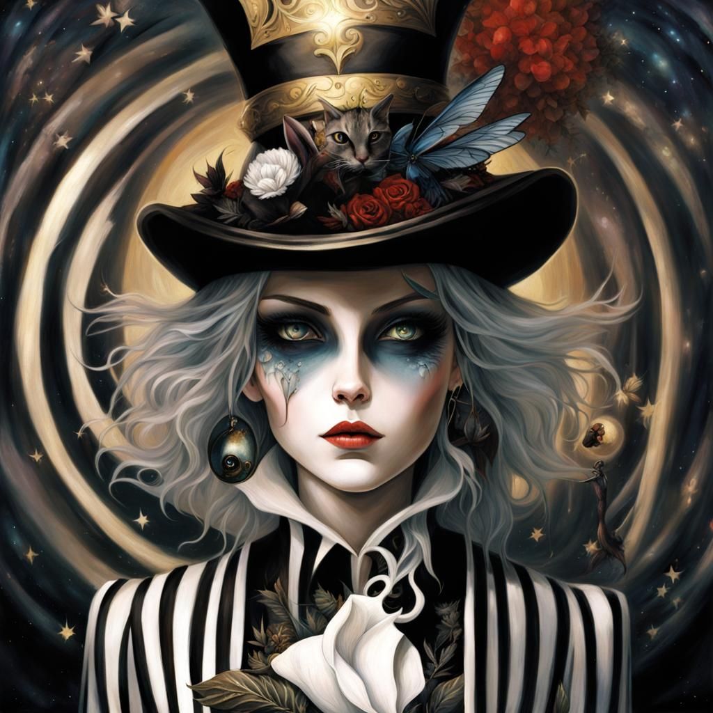 Fey Princess Surrounded by Creatures of Dusk