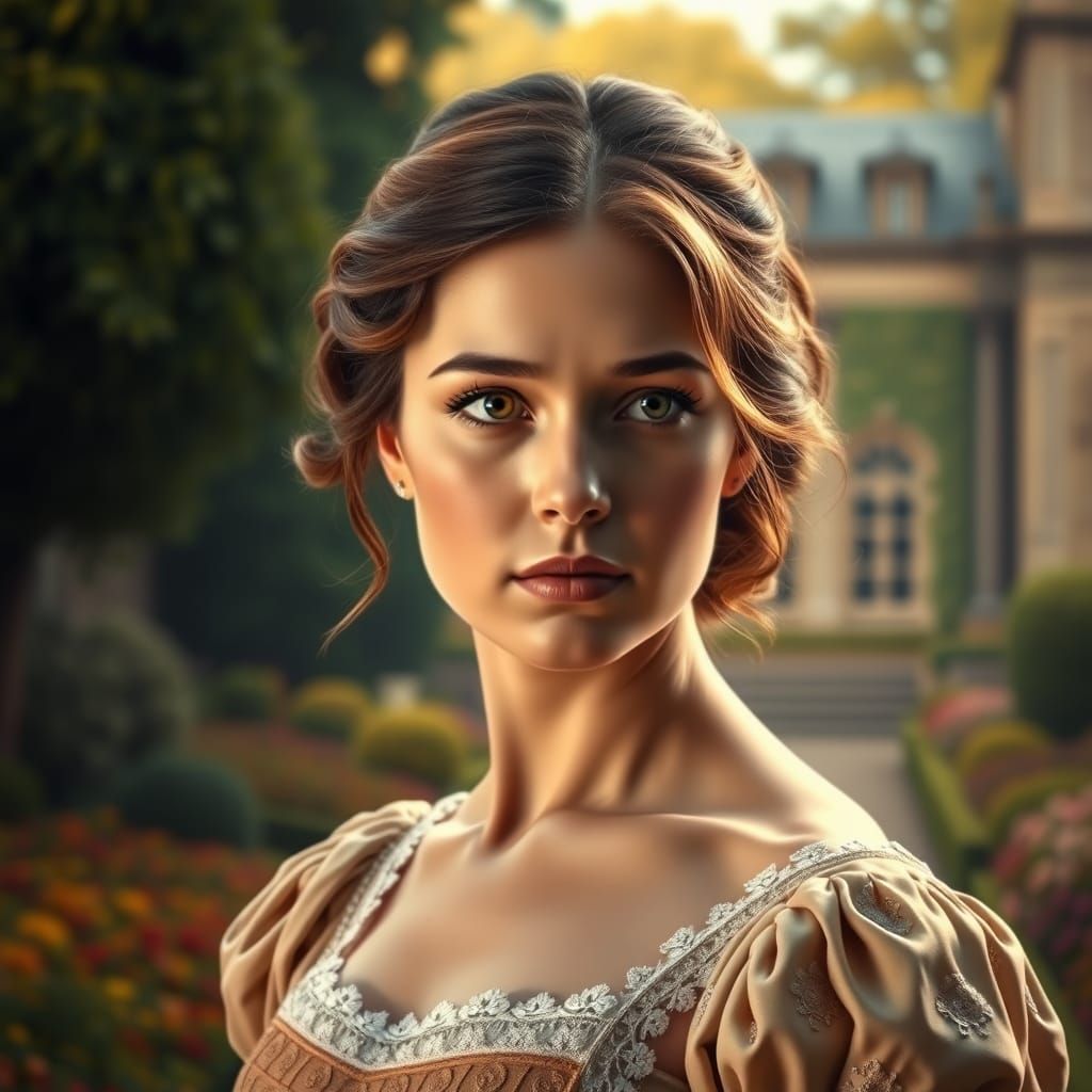 Regency Elegance: A Strong-Willed Lady in 19th-Century Engli...