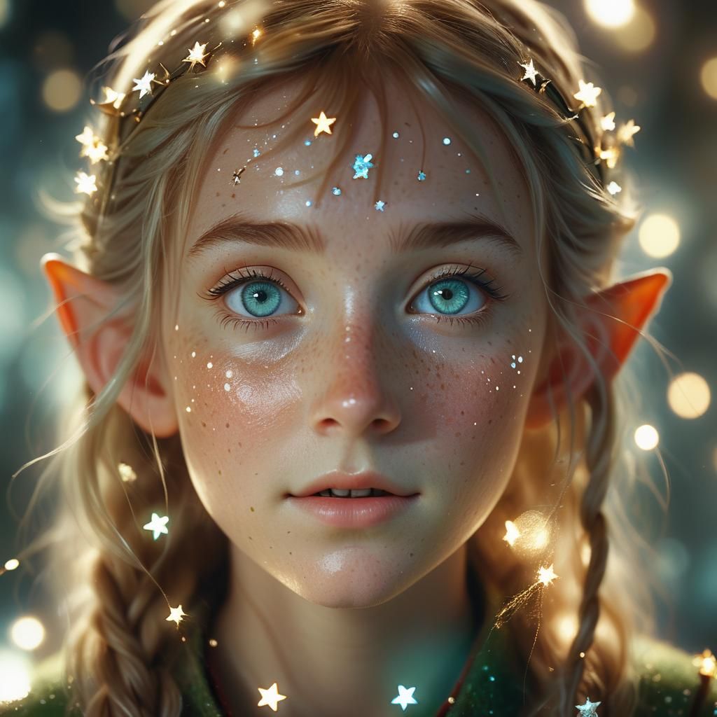 Ethereal Elf in Cinematic Glow