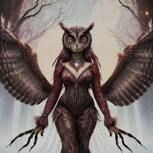 Striga Glaux - Red Owl Witch 01