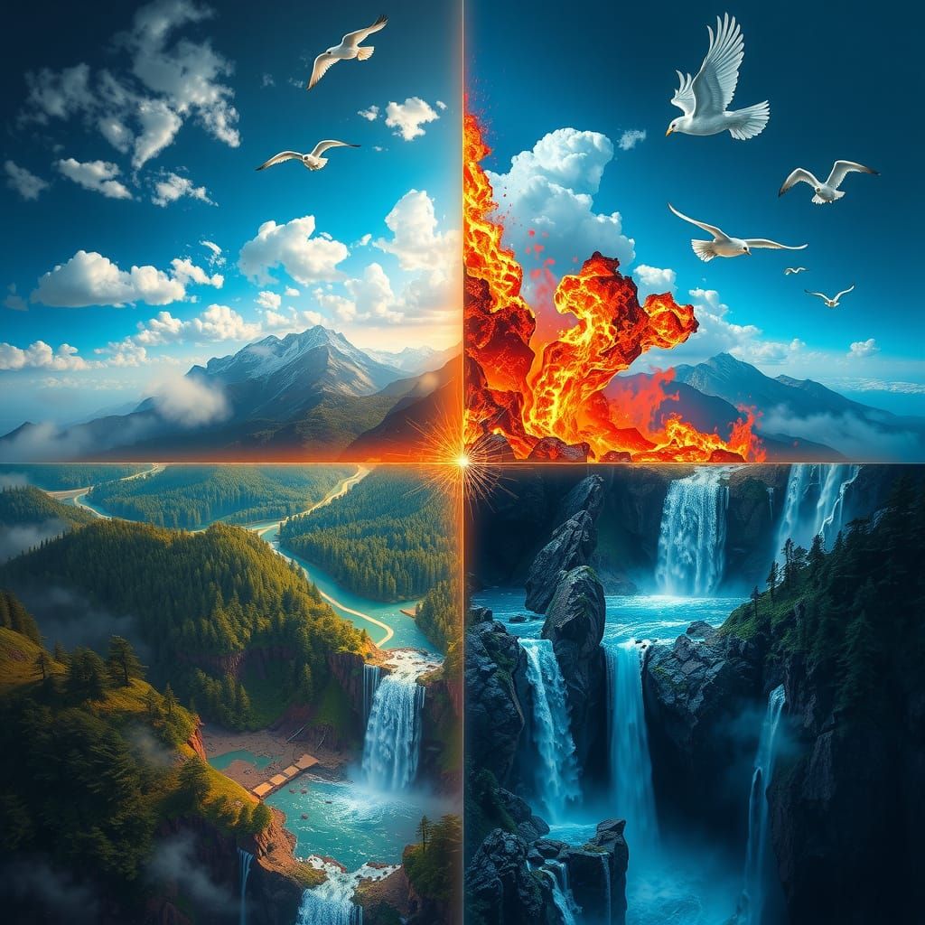 Ethereal Realms of the Four Elements