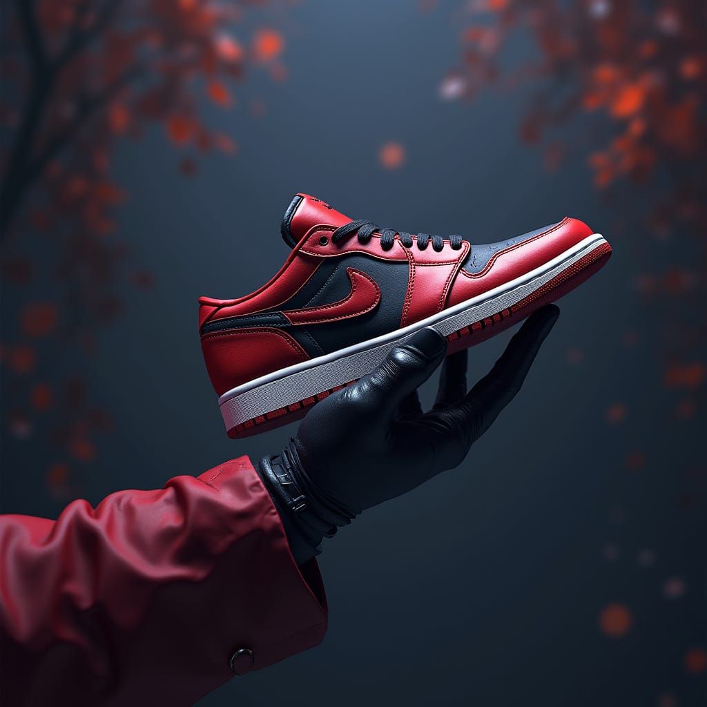 Michael Jackson's Gloved Hand Cradles Air Jordan 1 in a Drea...