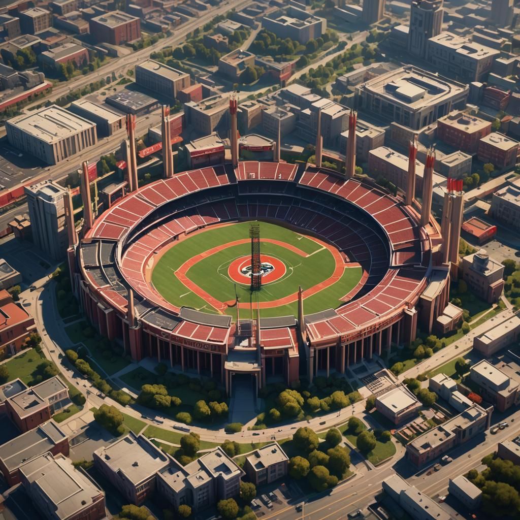 Detailed Matte Painting of Candlestick Park