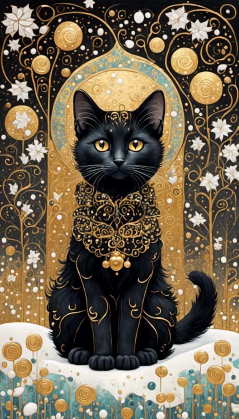 <lora:Klimt Craft:1.0> Gustav Klimt art style. Close-up port...