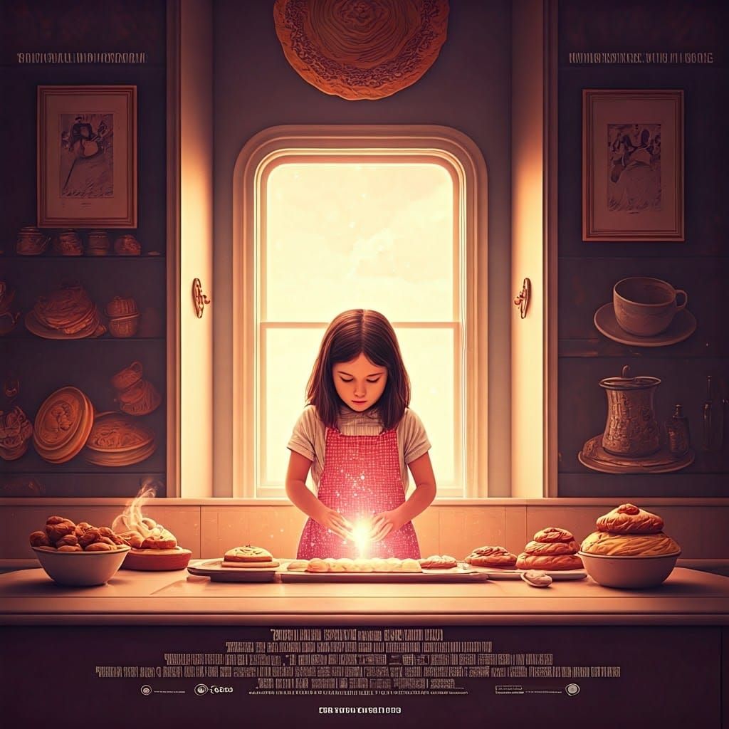 Magical Baker: A Surreal Movie Poster