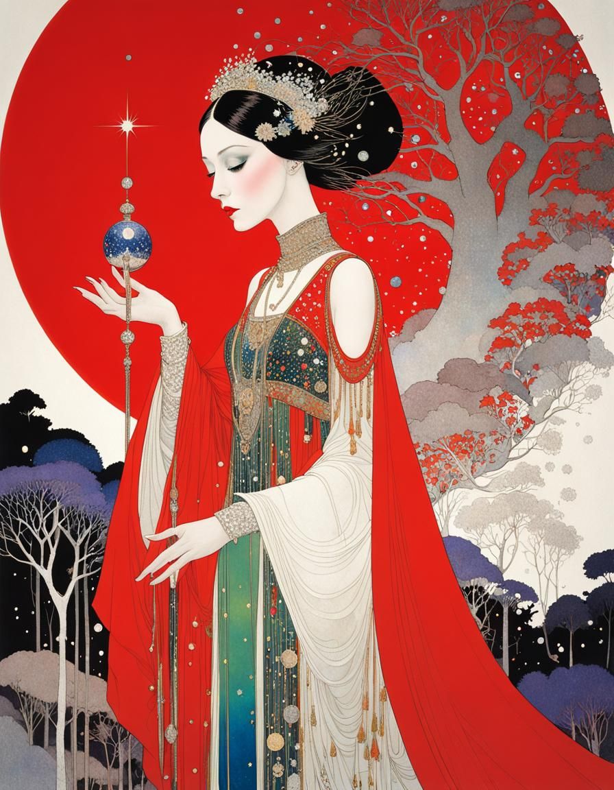 Ethereal Forest Spirit of Glittering Stars