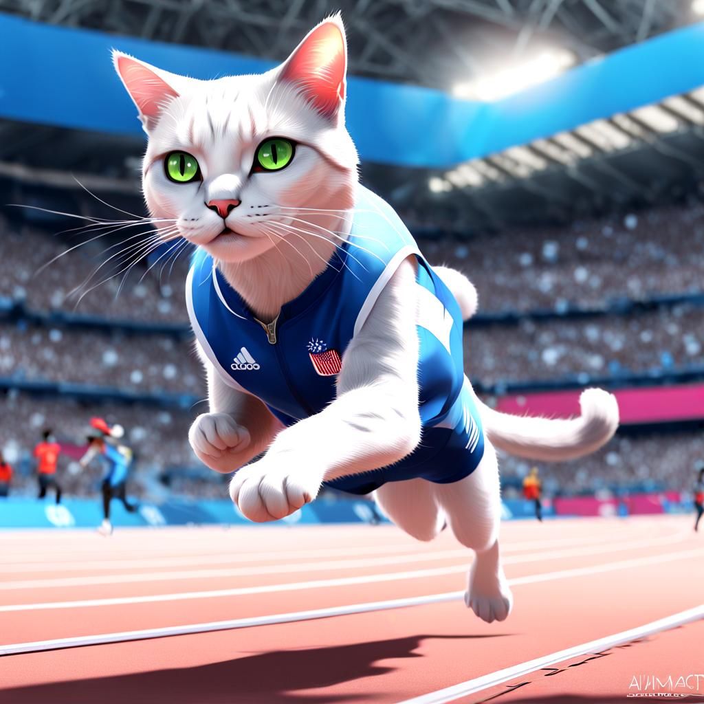 the Olympic Games by running 100 metres