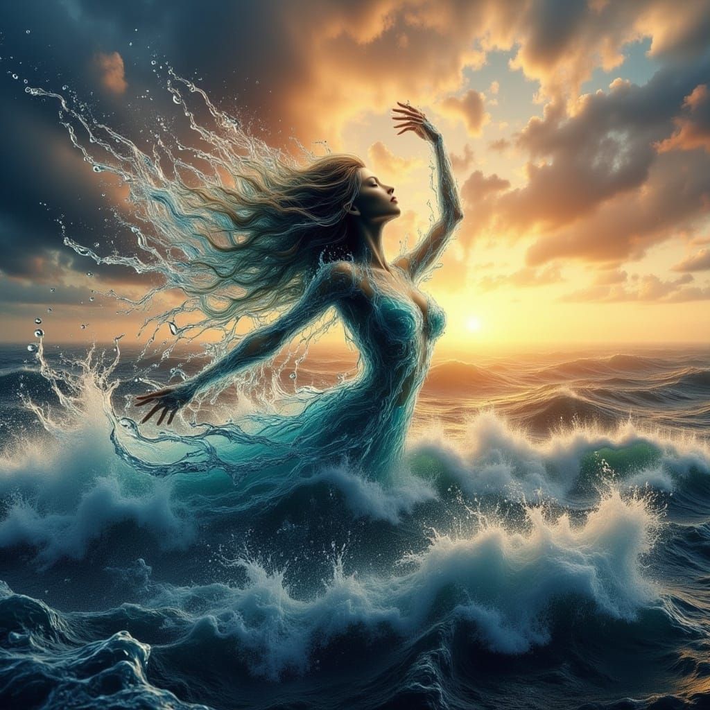 A Powerful Sea Storm Unleashes Its Fury