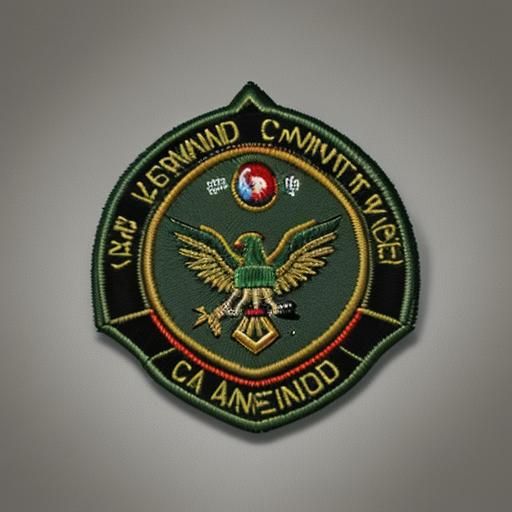 Army Commando Unit Patch Design