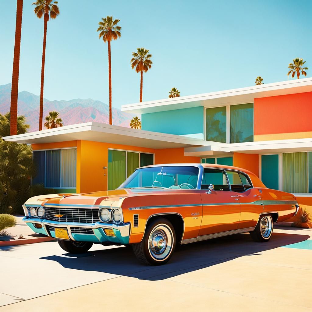 1970 Chevrolet Impala: Retro Pop Art