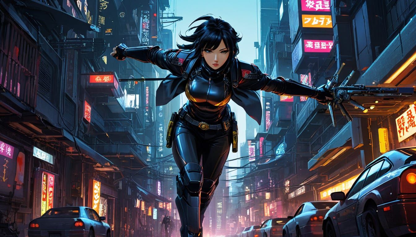 High-Speed Anime-Inspired Android Chase