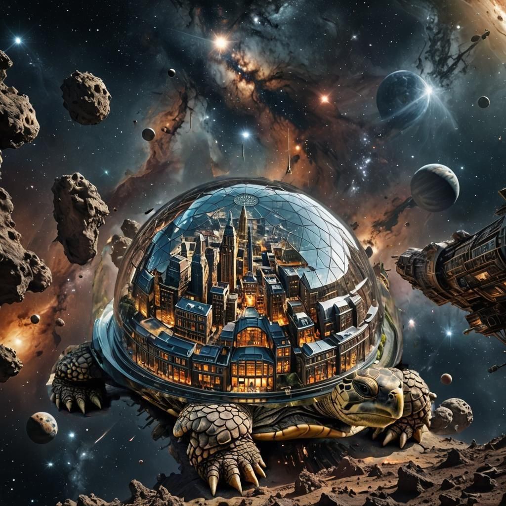 Hyperrealistic Glass Domed City in HDR