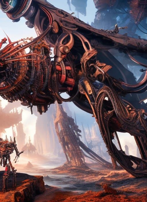 BIOMECHANICAL, Art by Vladislav Ociacia 4 K, Hyper Detailed III