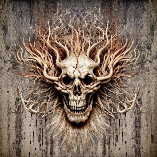 Chaos of the Mind in a Vibrant Digital Art Style