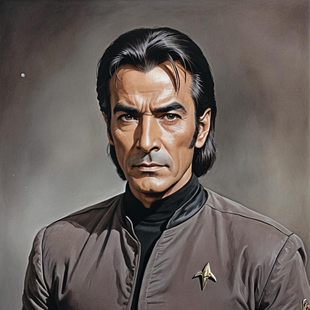 Khan Noonien Singh Portrait from Star Trek