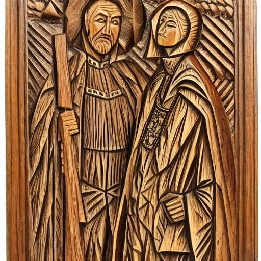 Contrasting Virtues: Wood Carving Inspired by Masters