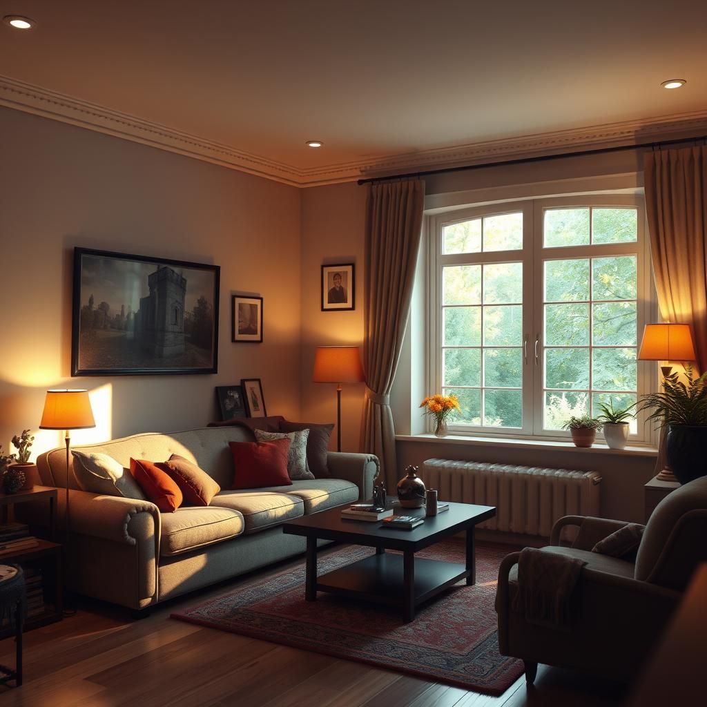 Cozy Living Room Interior Rendered in Unreal Engine