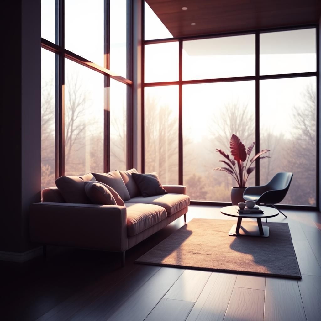 Warmly Lit Modern Home Interior in Unreal Engine