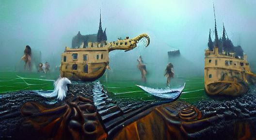 Feuding Kingdoms Clash in High Fantasy Landscape