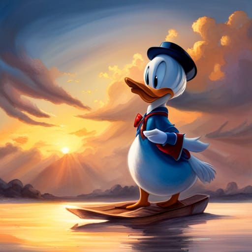 Donald Duck AI Rendition