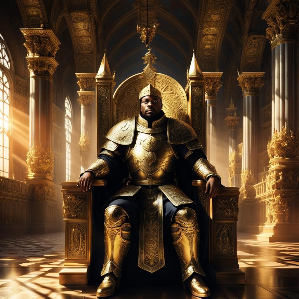 Powerful Leader Portrait in Dramatic Chiaroscuro