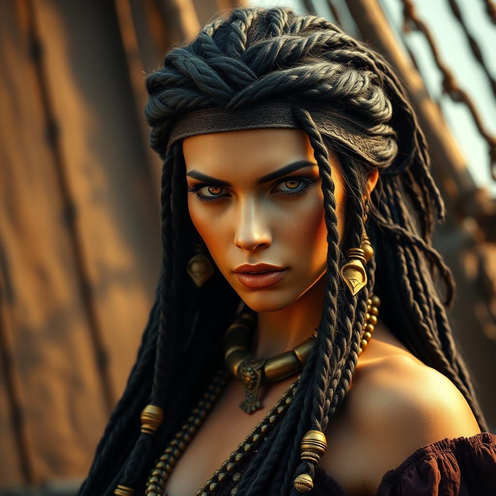 Pirate Queen in Epic Adventure Style