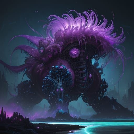 Gigantamax Omnivolvus in Hyperrealistic Concept Art