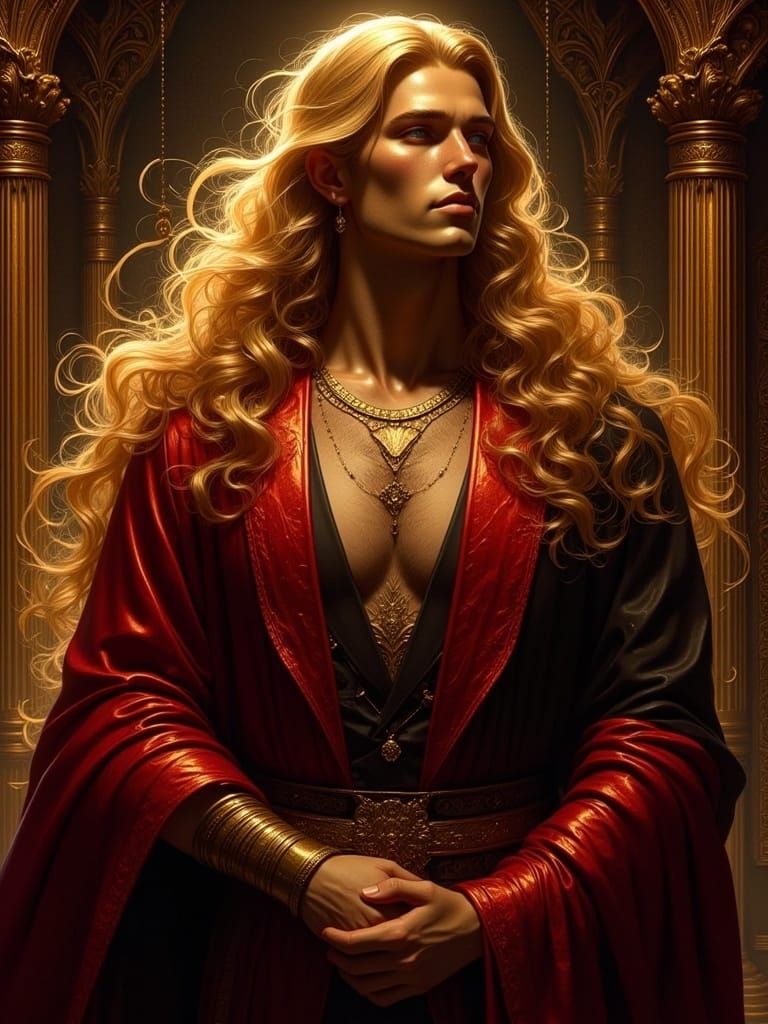 Alexandrian Man in Gloss Comic Style